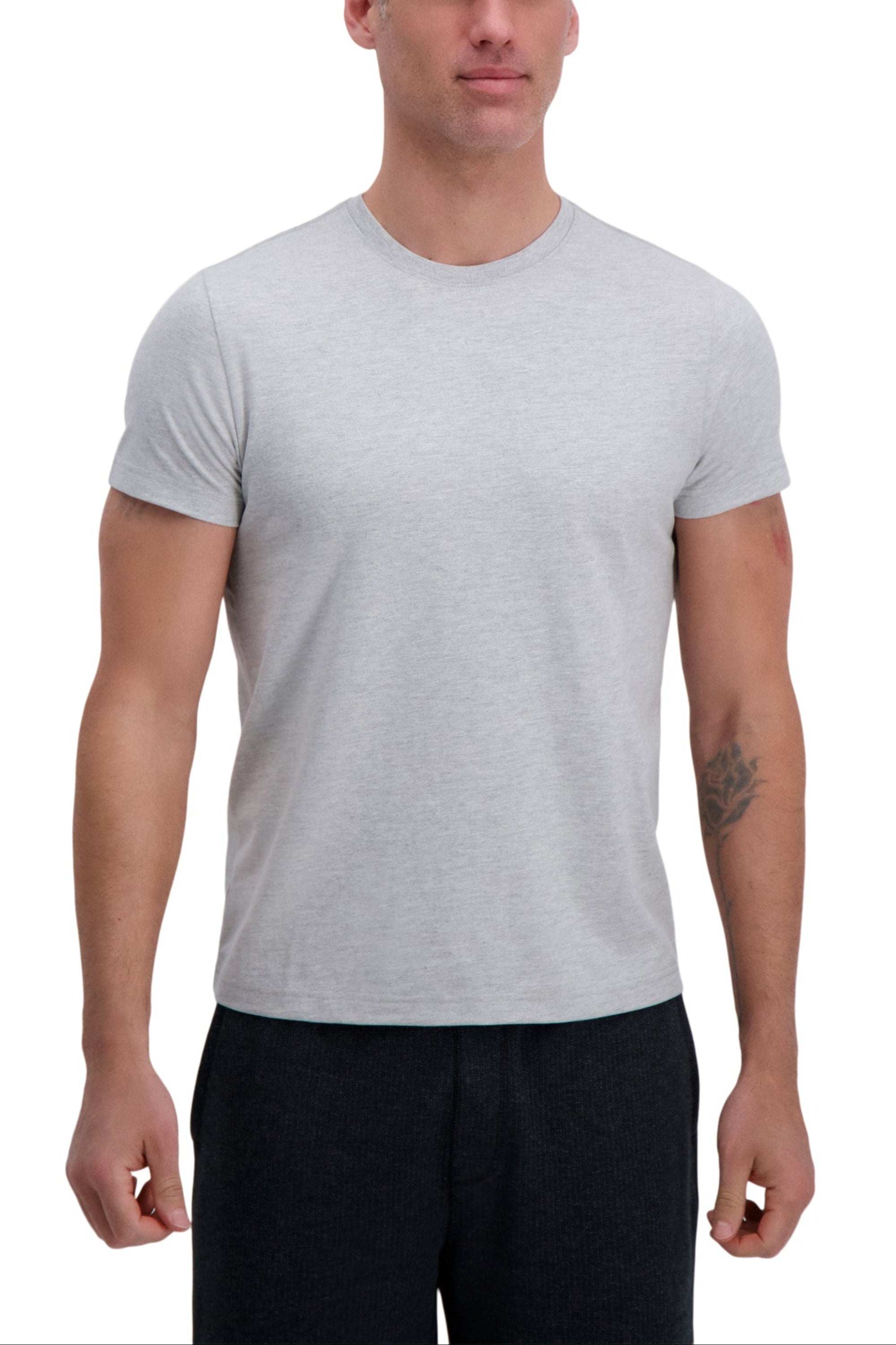  Heavyweight Short Sleeve Crewneck Tee, , hi-res#color_heather grey