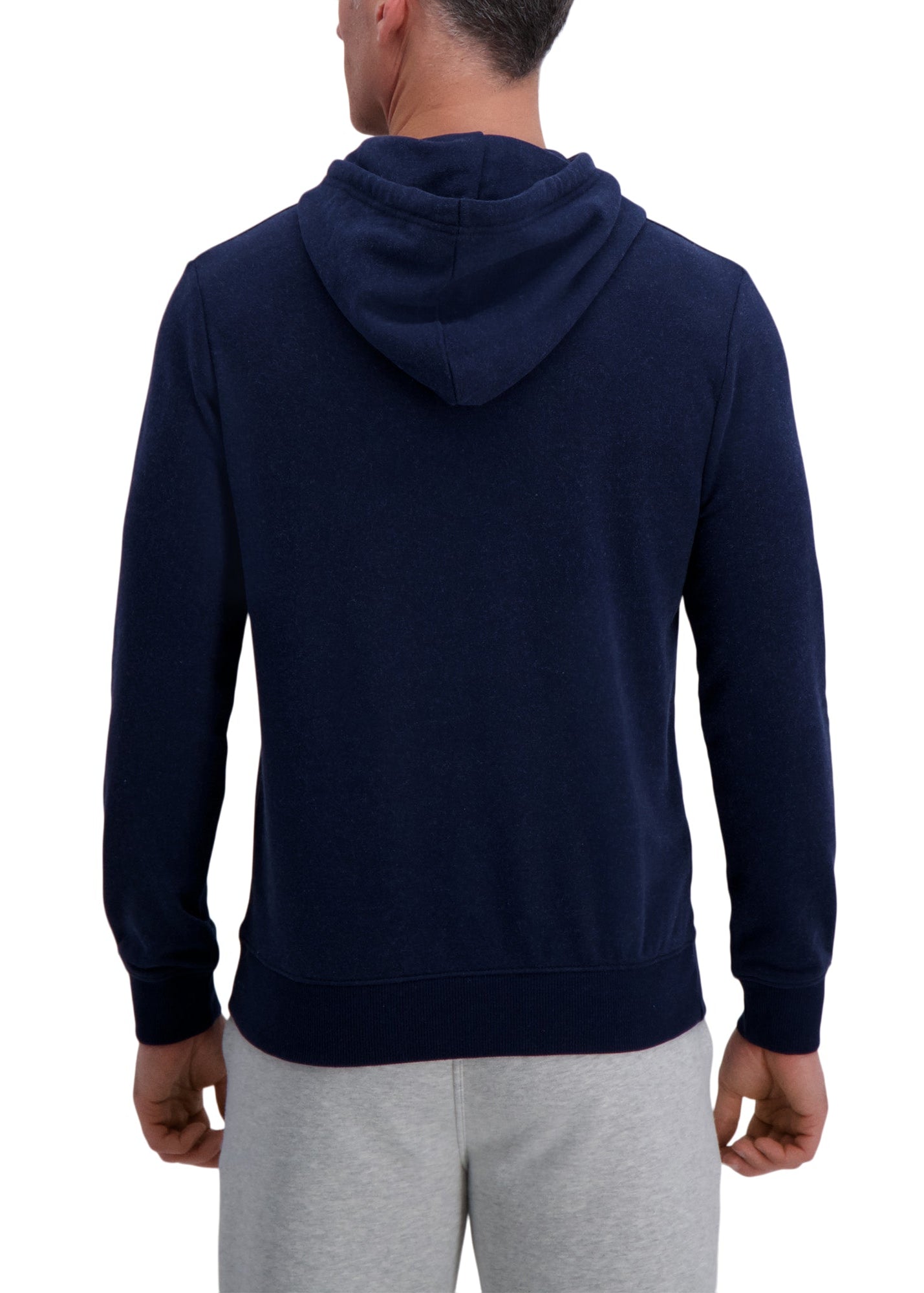 Pullover French Terry Fleece Hoodie Sweatshirt - Dark Navy - Haggar.com#color_dark navy