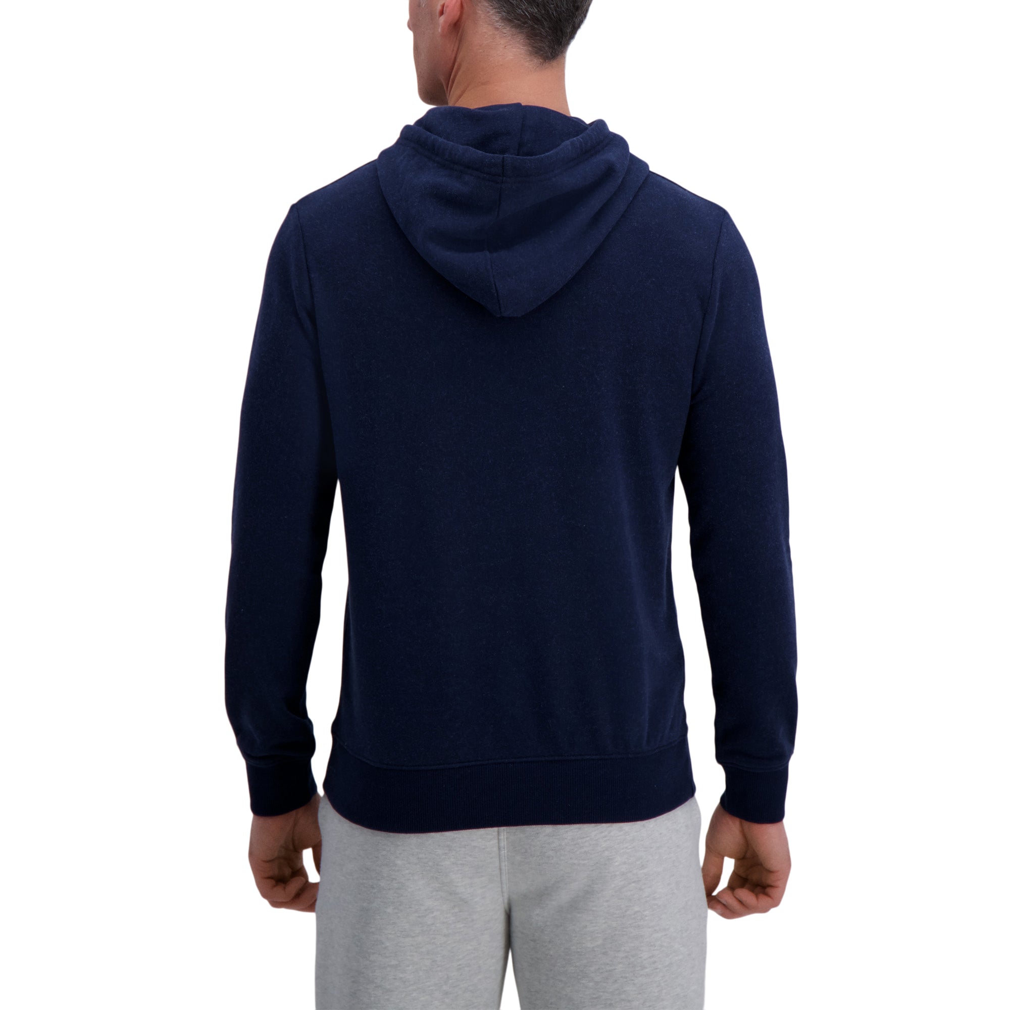 Pullover French Terry Fleece Hoodie Sweatshirt - Dark Navy