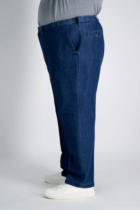 Big &amp; Tall Stretch Denim Trouser, Medium Blue view# 2