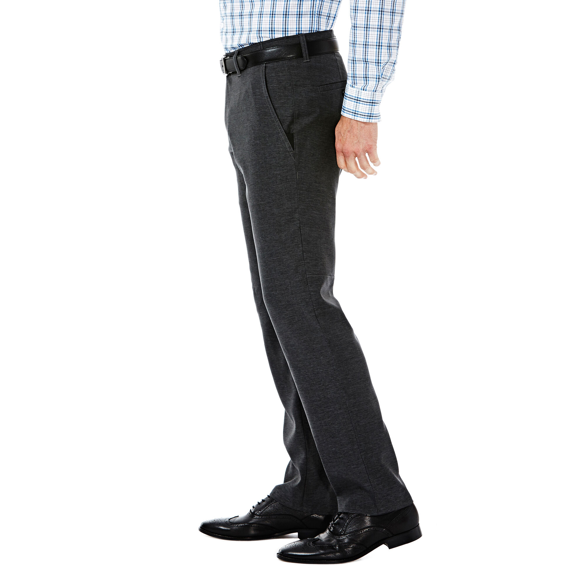 Haggar Men's Iron Free Premium Khaki Straight Fit Flat Front Flex Waist Casual  Pant Sand 30 x 30 at Amazon Men's Clothing store