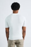 Johnny Collar Ribbed Sweater, Winter White view# 2