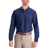 Windowpane Long Sleeve Knit Polo,  view# 3