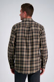Long Sleeve Flannel Plaid Shirt, Mocha view# 2