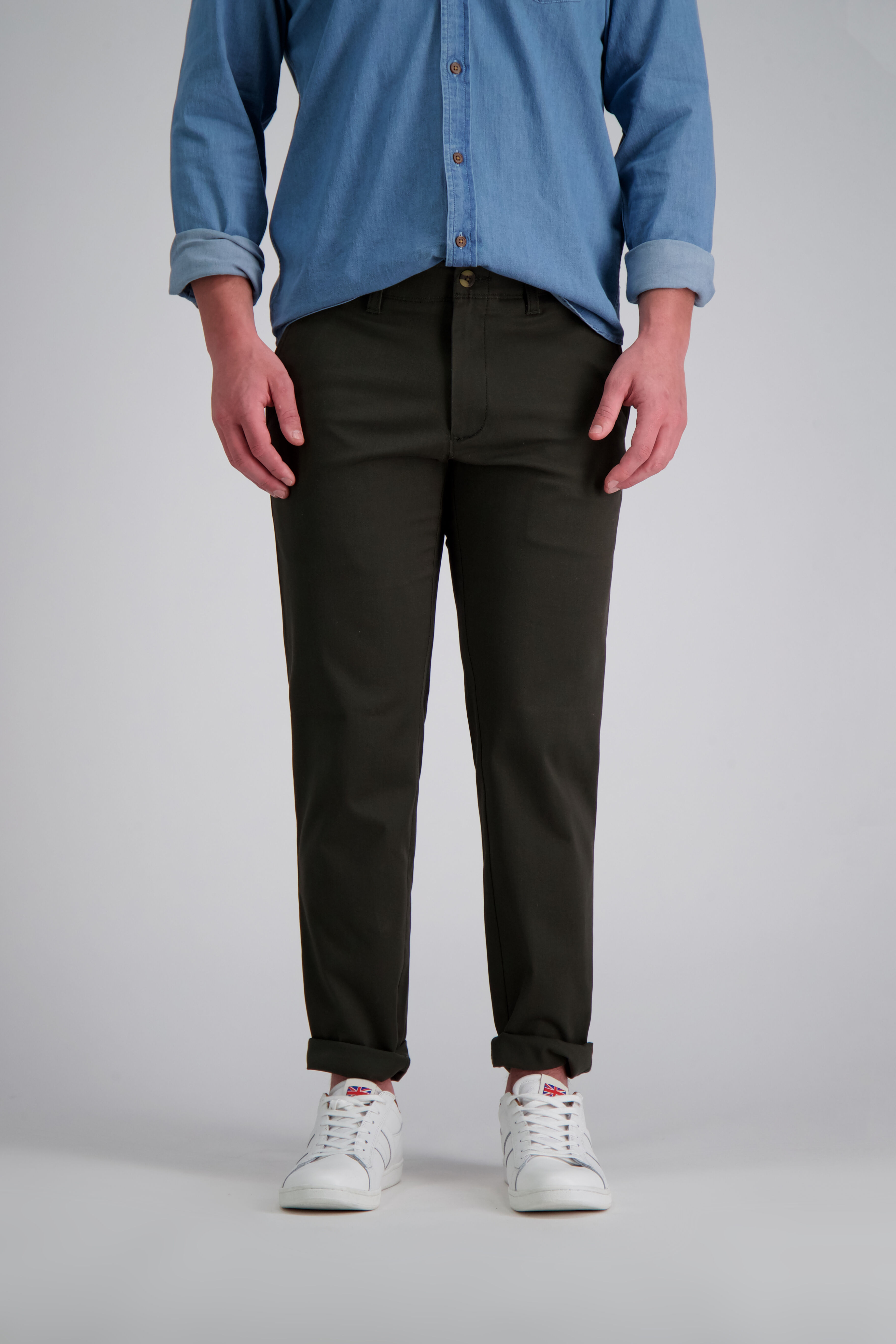 Haggar life khaki 2025 straight fit pants