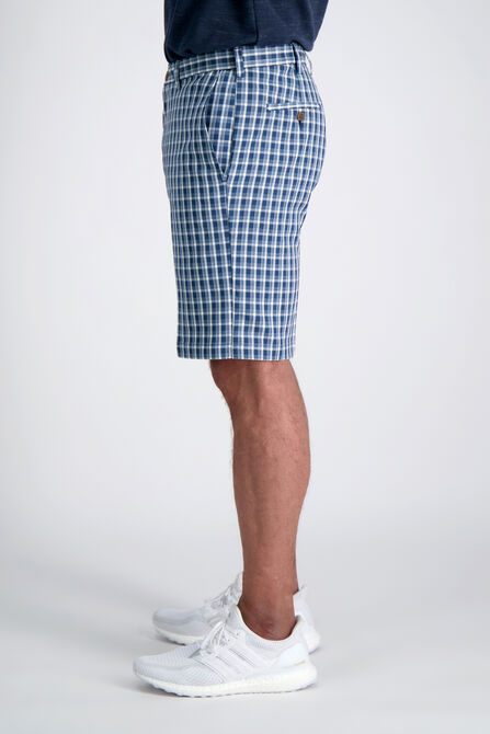 Cool 18&reg; Pro Heather Check Short, Navy view# 3