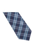 Fine Plaid Tie, BLUE view# 3