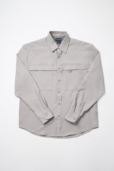 The Active Series&trade; Long Sleeve Solid Hike Shirt, Light Grey view# 6