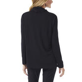 Long Sleeve Cowl Neck Top,  Black view# 2