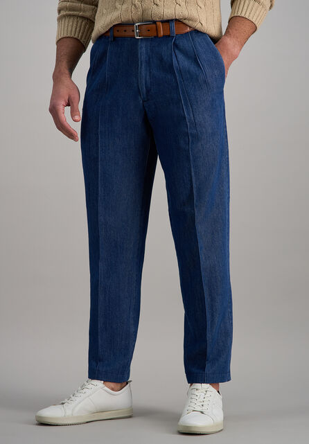 Stretch Denim Trouser, Medium Blue