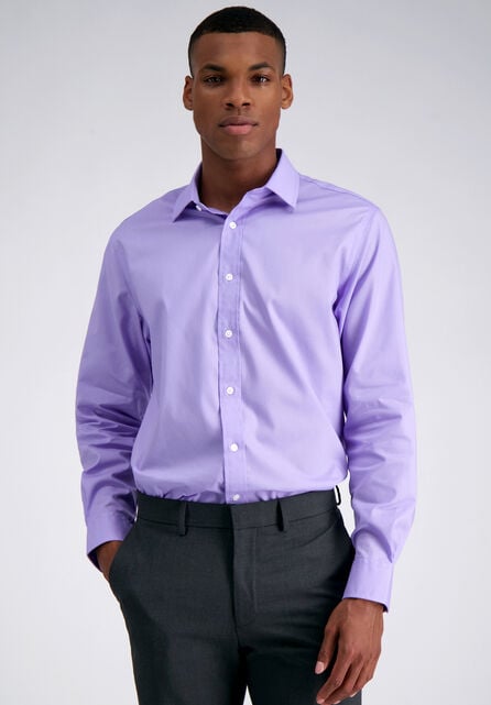 Premium Comfort Performance Cotton Dress Shirt - Lavendar, Purple