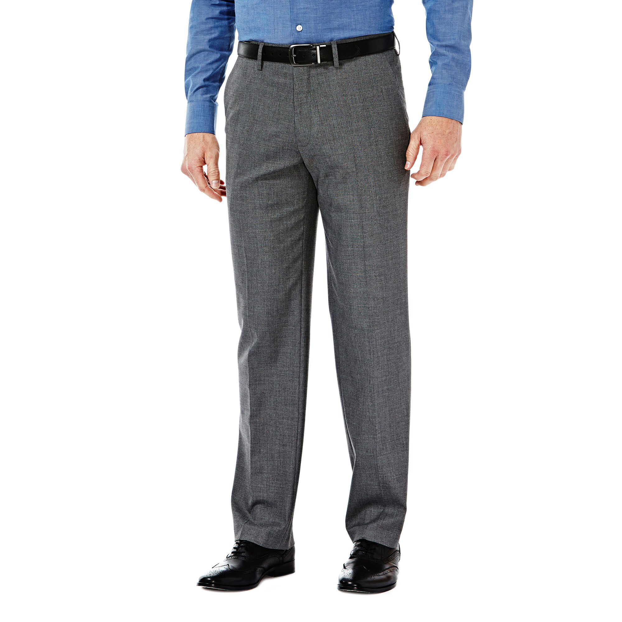 J.M. Haggar Premium Stretch Dress Slack Med Grey (HD10885 Clothing Pants) photo