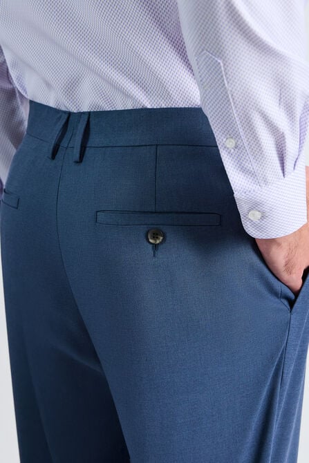 J.M. Haggar Premium Stretch Suit Pant - Flat Front, Chambray view# 4