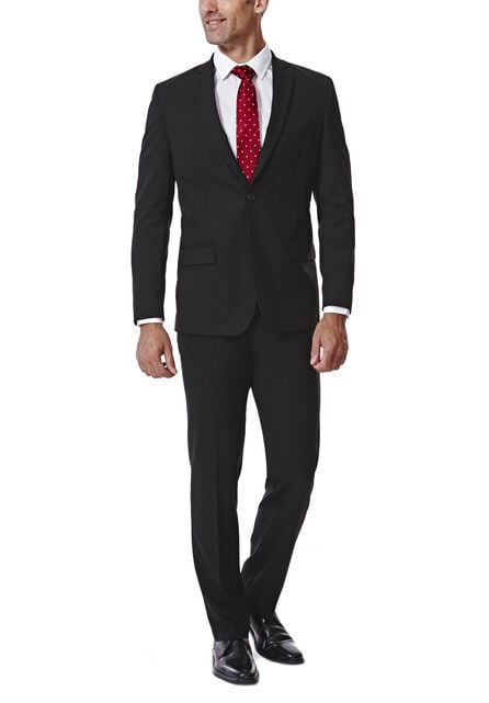 JM Haggar Slim 4 Way Stretch Suit Jacket, Black