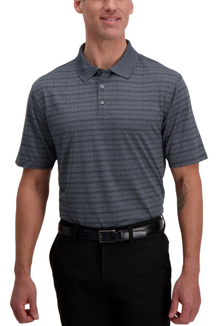 Grid Marl Golf Polo, Black Marl view# 1