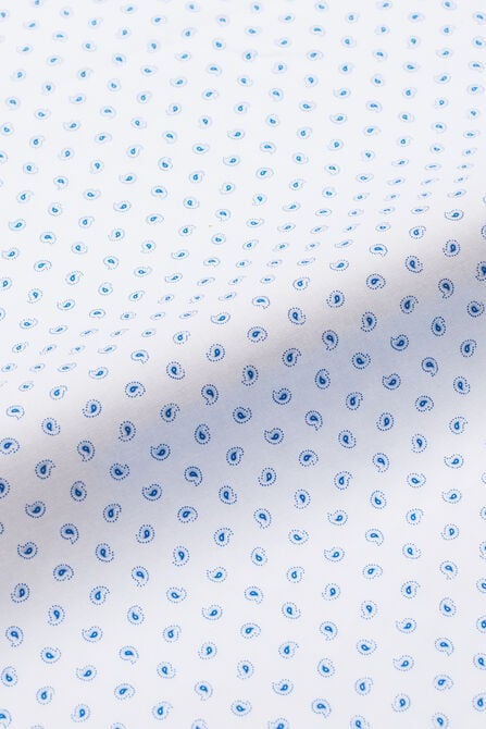 Premium Comfort Dress Shirt -  White &amp; Blue, White view# 6