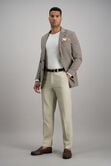 Wrinkle Free Performance Khaki Pant, Sand view# 3