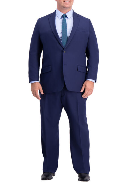 Big &amp; Tall Active Series&trade; Herringbone Suit Jacket, Midnight view# 1