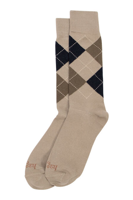 Dress Socks - Argyle, Khaki view# 3