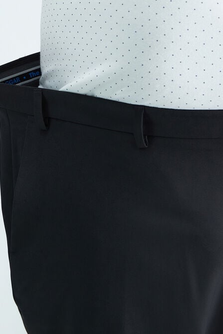 Big &amp; Tall Active Series&trade; Herringbone Suit Pant, Black / Charcoal view# 4