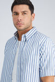Stripe Button Down Shirt, White view# 4