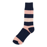 Navy Rugby Striped Socks, Navy view# 1