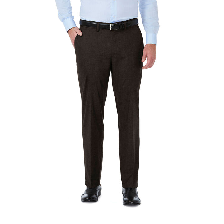 J.M. Haggar Premium Stretch Suit Pant, Chocolate view# 1