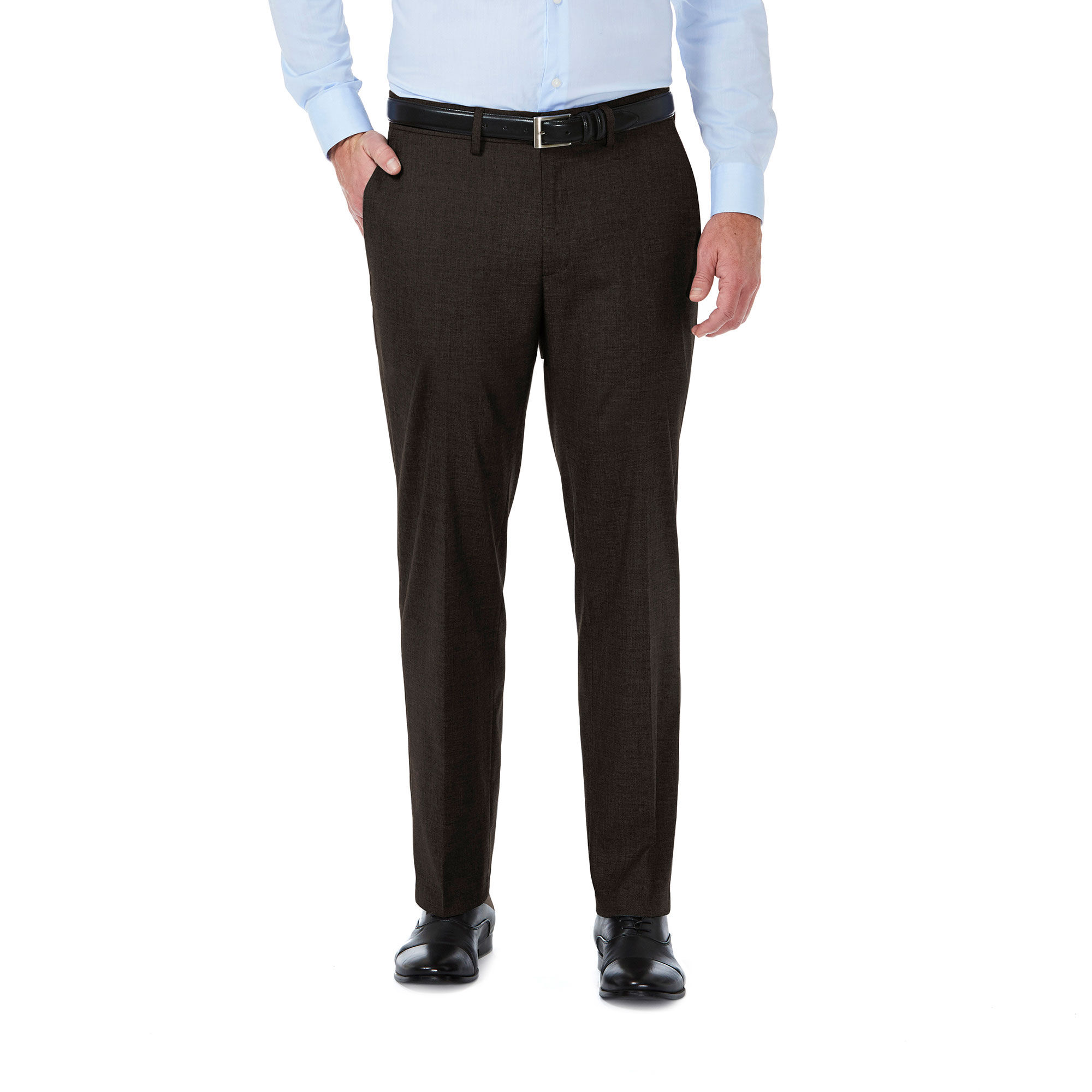 J.M. Haggar Premium Stretch Suit Pant Chocolate (HY80182 Clothing Pants) photo
