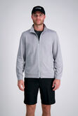 Full Zip Pique, Heather Grey view# 1