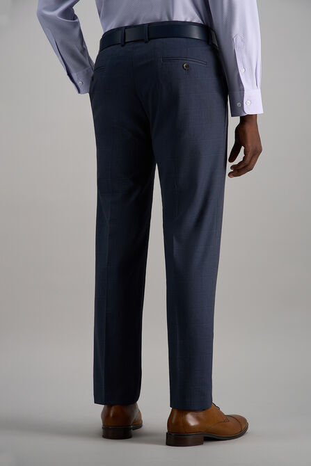 J.M. Haggar Windowpane Suit Pant, Blue Htr view# 4