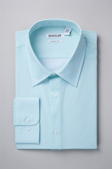 Smart Wash&reg; Dress Shirt - Teal, Teal view# 1