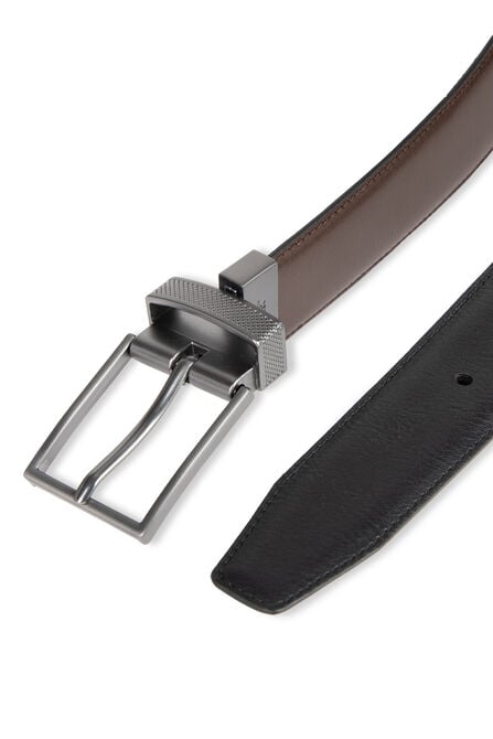32mm Reversible Dress Belt, Dark Brown view# 5