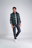 Puffer Vest - Moleskin, Dark Green view# 3