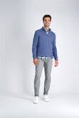 Quarter Zip Mock Neck, Navy view# 3