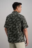 Short Sleeve Tropical Camp Shirt, Charcoal view# 4
