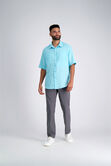 Dobby Button Down Shirt, Turquoise view# 3