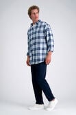 Long Sleeve Flannel Shirt, Light Blue view# 5