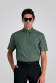 Poplin Button Down Shirt,  Green view# 1