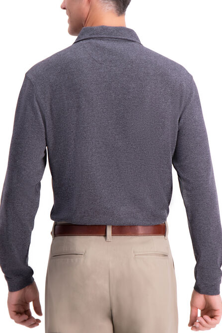 1/4 Zip Ribbed Sweater, Black Marl view# 2