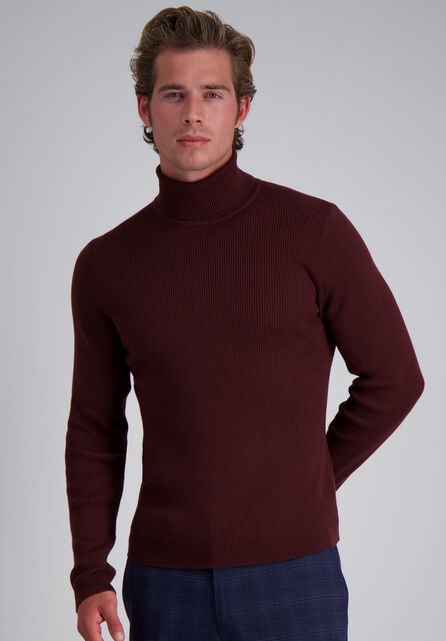 Long Sleeve Turtleneck Sweater, Sangria