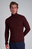 Long Sleeve Turtleneck Sweater, Sangria view# 1
