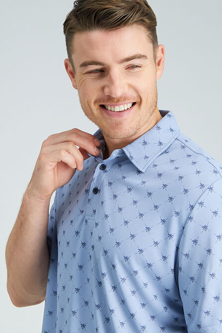 The Active Series&trade; Performance Poly Argle Palm Polo, Light Blue view# 3