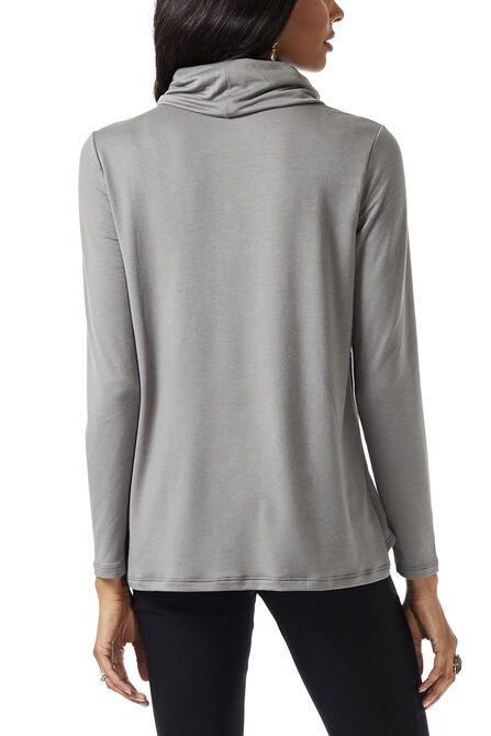 Long Sleeve Cowl Neck Top,  view# 4