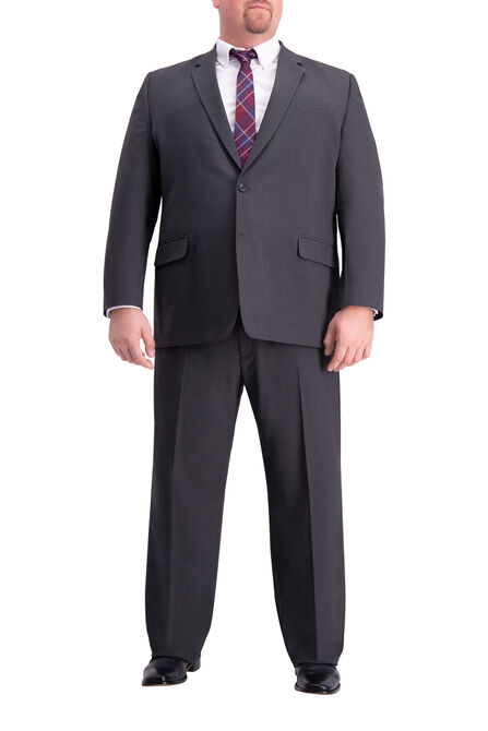 Big &amp; Tall J.M. Haggar 4-Way Stretch Suit Jacket, Charcoal Htr view# 1