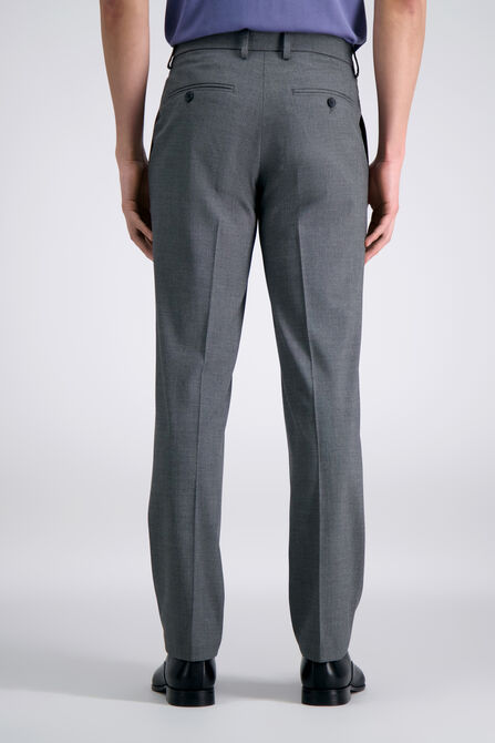 J.M. Haggar Dress Pant - Sharkskin, Med Grey view# 4