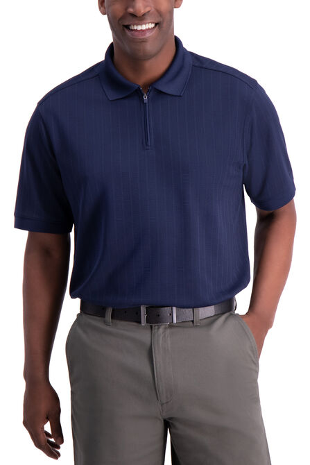 Waffle Golf Polo, Navy view# 1