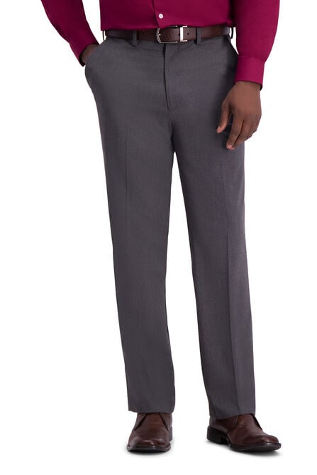 J.M. Haggar Premium Stretch Suit Pant -Diamond Weave, Dark Grey view# 1