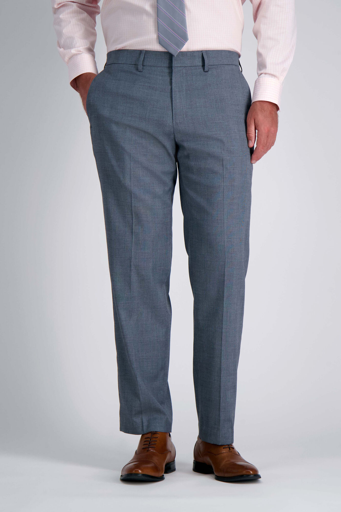 J.M. Haggar Medium Glen Plaid Suit Pant Chambray (HY70232 Clothing Pants) photo