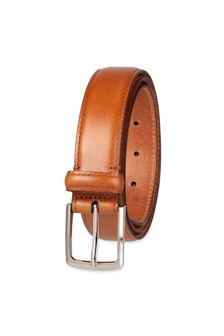32mm Feather Edge Belt, COGNAC view# 1