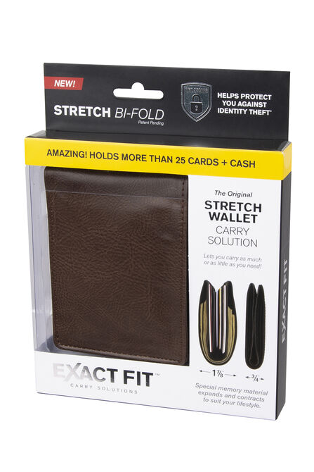 RFID Stretch Slim Fold Wallet, Khaki view# 3